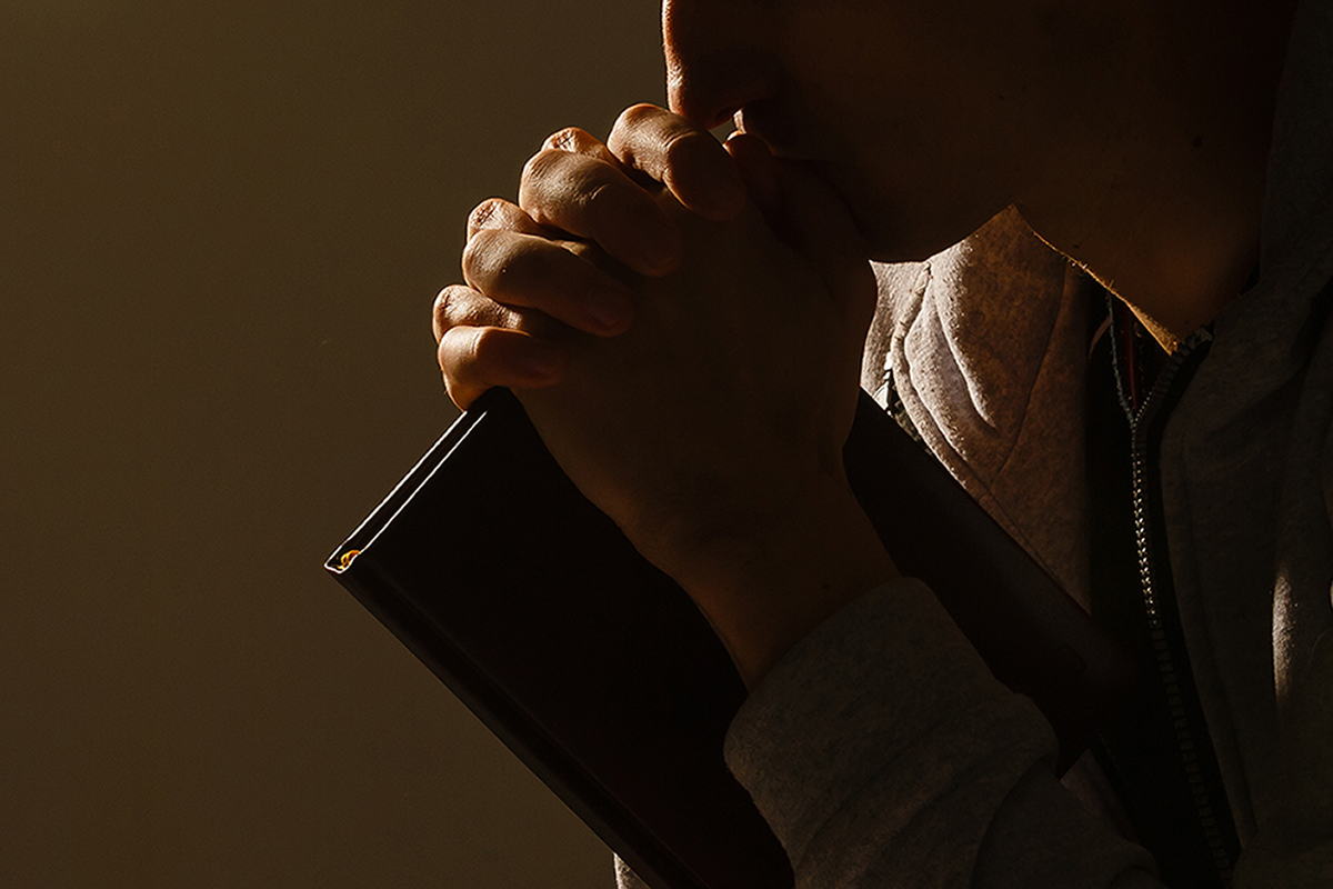 Person praying