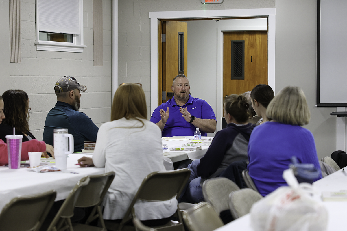 CVZ Pastor Brad speaking at event