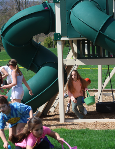 Children playing on playground